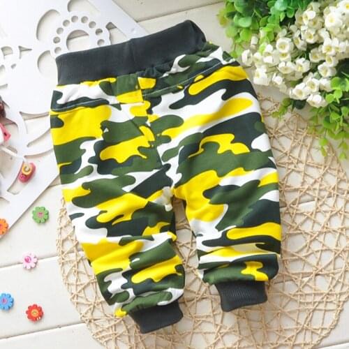 Spring Baby Pants Cotton Camouflage Pants 0-3 Year Children Pants Newborn Baby Boy Girls Pants