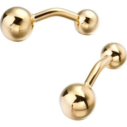 High quality mens wedding Cufflinks The golden ball Cufflinks 5 pairs of packaging for sale