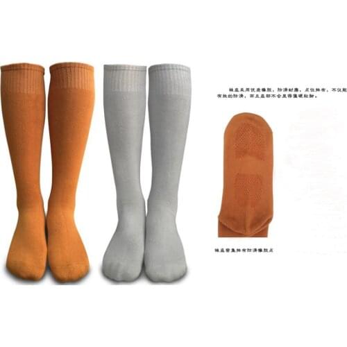 Pure cotton high quality Autumn&Winter buddhist monks elastic permeability antiskid lay meditation monk socks sport monk sock