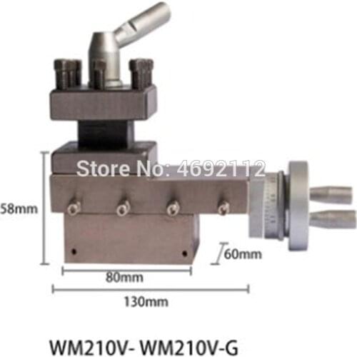 WM210V Lathe Tool holder Machine tool slide/Slide rest/Compound Rest Assembly