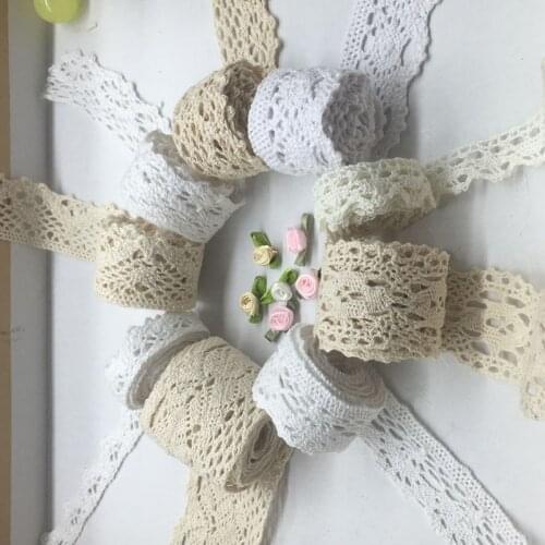 2Yards Apparel Sewing Fabric Cotton Lace Trim Handmade Crafts DIY Lace Sewing Accessories Craft