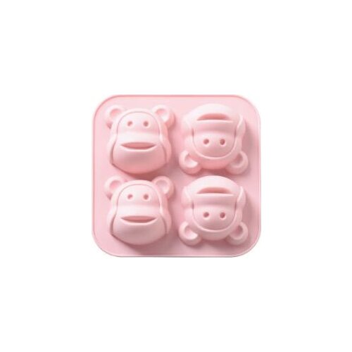 4 little monkey silica gel cartoon cake for babies and babies complementary food baking mold
