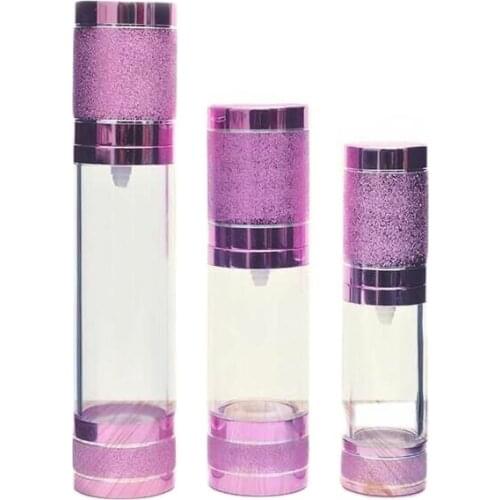 50ml pink aluminum airless bottle lotion emulsion serum essence hyaluronic toner foundation whitening liquid skin care packing