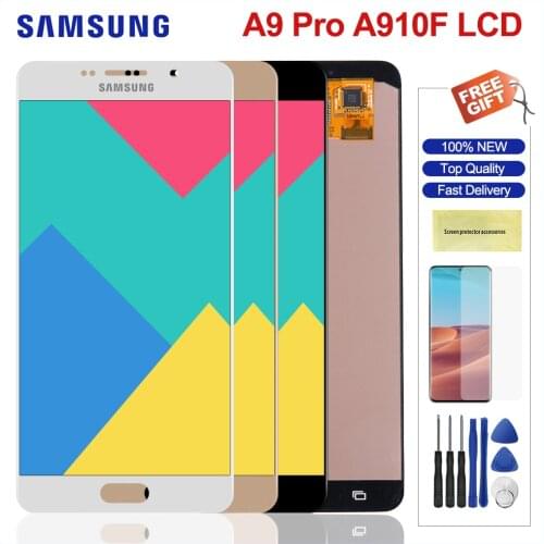 6.0" Original Lcd For Samsung Galaxy A9 Pro 2016 A910 LCD Display Touch Screen Digitizer Replacement For Samsung A910 A9100 Lcds