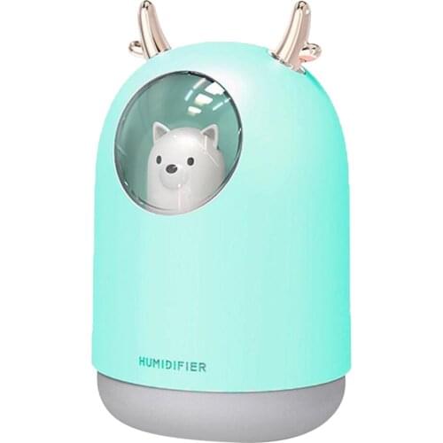 7 Color LED USB Air Humidifiers Diffuser Car Room Mist Maker Mini Office Air Purifier