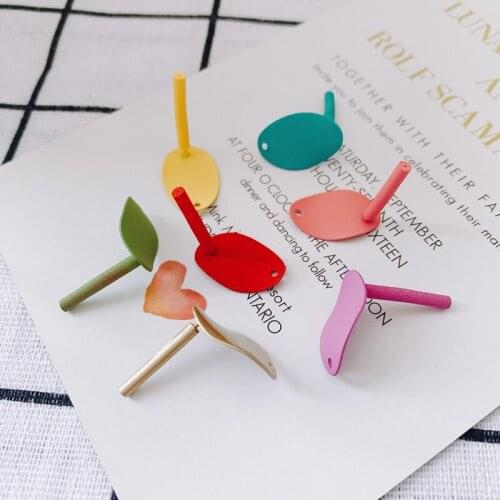 DIY accessories wholesale iron paint geometric aesthetic personality summer earrings wholesale
