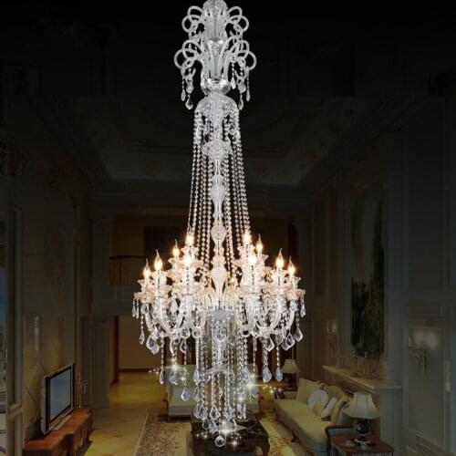 Free Shipping Modern Crystal Chandelier Hanging Lamp 18 Lights Lustre De Crystal,Home Deco Lustres De cristal Chandelier Lights
