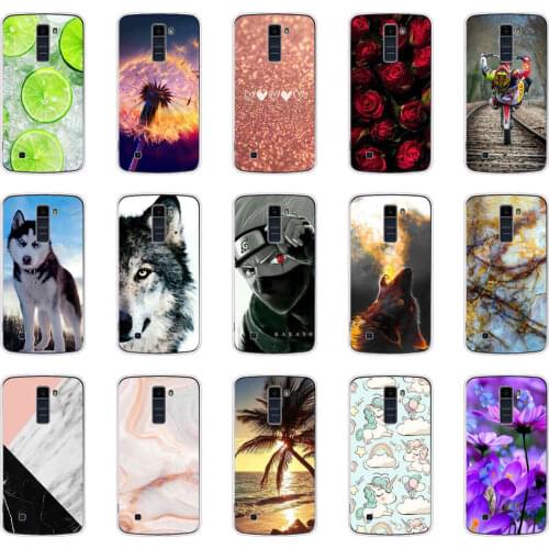 Phone Case For LG K10 Silicone Soft TPU cartoon Painted full Protective Case For LG K10 Back Cover Cases bumper capa