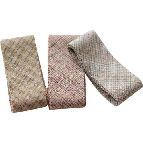 Dailylike Cotton Ribbons Cotton Strips Fabric Ribbon Patchwork Textile for Wrapping Fabric Edges Sewing Fabric DIY Gift Wrapping