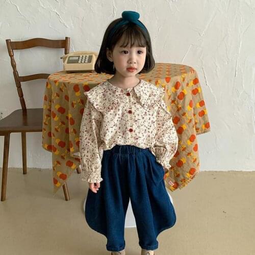 Kids Pants Roupa Infantil Menina Solid Cowboy Bottoms Spring Autumn Toddler Girls PP Pants