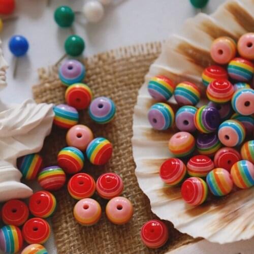 4 pieces of childlike contrast color striped ins retro diy hand-made jewelry accessories earrings jewelry materials