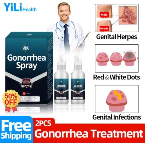 Gonorrhea Infection Medicine Liquid Remove Genital Herpes Spray Syphilis Cream Balanitis Red Spot Swelling Inflammation