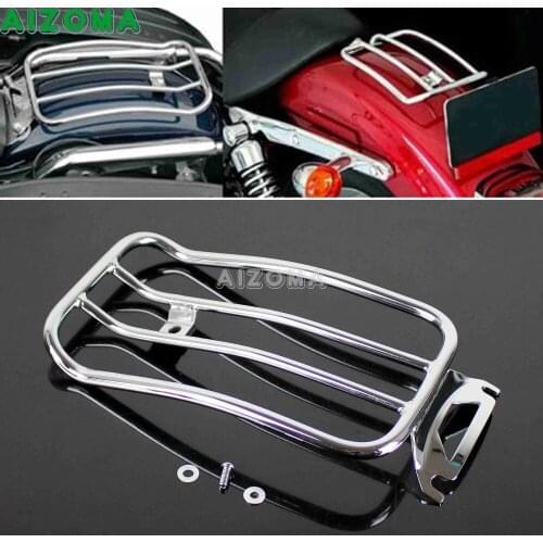 Chrome Motorcycle Rear Solo Seat Luggage Rack for Harley Touring Street Glide FLHT FLHR FLHX Road Glide FLT FLTRX 1997-2015 2013