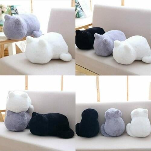 Simulation Plush Cat Pillow Soft Stuffed Cute Cats Design Cushion Sofa Decor Huge Pillow Cartoon Ornaments Kid Kawaii Gift
