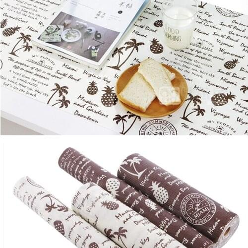 1 Roll drawer mat oil-proof moisture kitchen table Shoes shelf liner mats cupboardspad paper non slip waterproof closet placemat