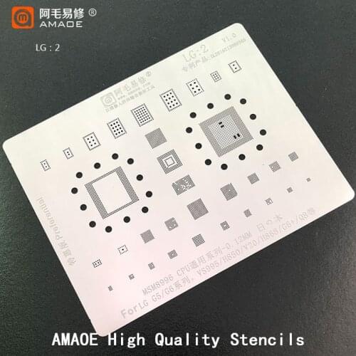 MSM8996 CPU/RAM For LG G5/G6 VS995/H850/V20/H868/Q8 PMIC POWER AUDIO WIFI IC CHIP BGA TIN Reballing Stencil Solder Template