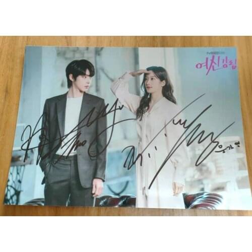 Signed True Beauty Moon Ga Young Cha EunWoo Hwang In Yeop autographed photo 5*7 K-POP 012021