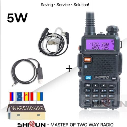 Baofeng UV-5R 5W Walkie Talkie Dual Band Baofeng UV5R Portable 5W UHF VHF Two Way Radio Pofung UV 5R HF Transceiver