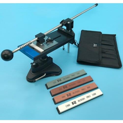 RUIXIN Professional Kitchen Knife Sharpener Whetstone Updated Multifunction Fixed Angle Sharpening System Apex Edge Honing Tools