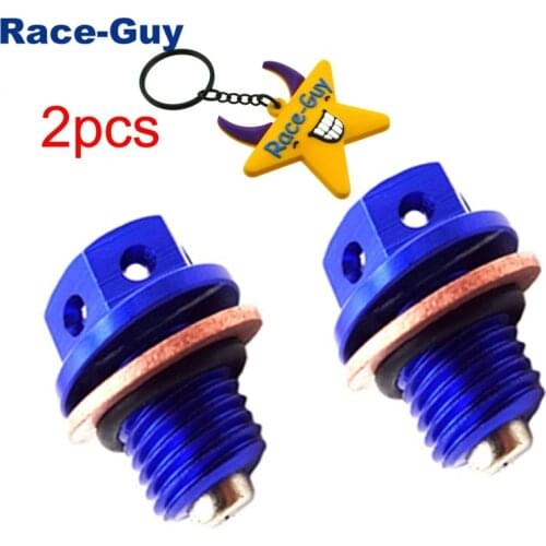 Blue Magnetic Oil Drain Bolt Plug For 50cc 70cc 90cc 110cc 125cc 140cc 150cc 160cc Chinese Lifan YX Zongshen Engine Pit Dirt Bik