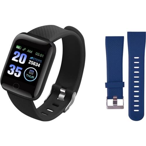 116 Plus Smart Watch Wristband Sports Fitness Blood Pressure Heart Rate Call Message Reminder Android Pedometer D13 Smart Watch