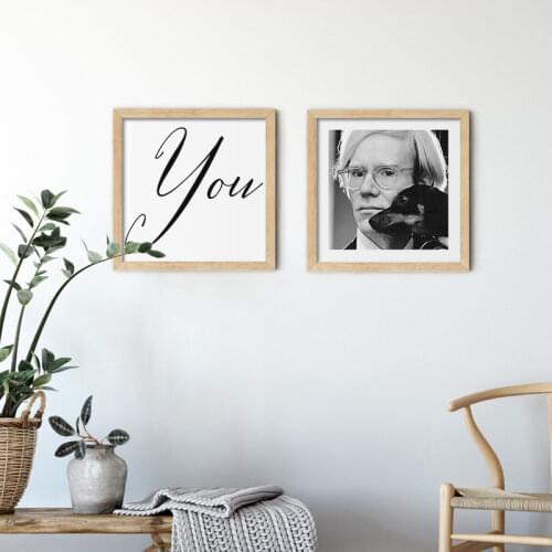 Modern Black and White People Portrait Photograph Poster Wall Art Canvas Print for Home Decor Dorm Decoration Quote Calligraphy