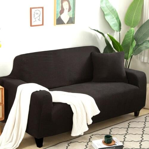 Thickened Stretch Fleece Sofa Cover for Living Room All-Inclusive Wear-Resistant Dust-Proof 15 Colors 4 Sizes