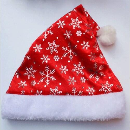 High-Quality Classic Santa Snowman Adult Soft Christmas Party Hat Christmas Gifts for Children Happy New Year Christmas Gift