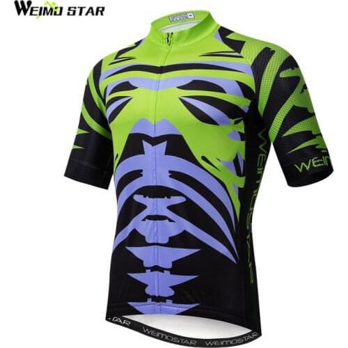Weimostar Skeleton Cycling Jersey Summer Mens Road Bicycle Cycling Clothing Breathable Bike mtb Jersey Quick Dry Cycling Shirt