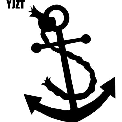 YJZT 13.1X16.7CM ANCHOR Funny Vinyl Decal Stickers Car Window Bumper Decoration C25-1090