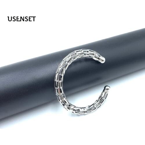 Women Stainless Steel Mesh Bracelet Round Bead Silver Color girl bracelets Jewelry Gifts Wholesale USENSET