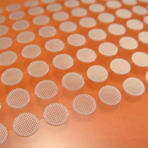 100pcs/ lot 4mm-5mm In Ear Dustproof Mesh Earbuds Filter Mesh with Glue HiFi Earphones DIY Accessory