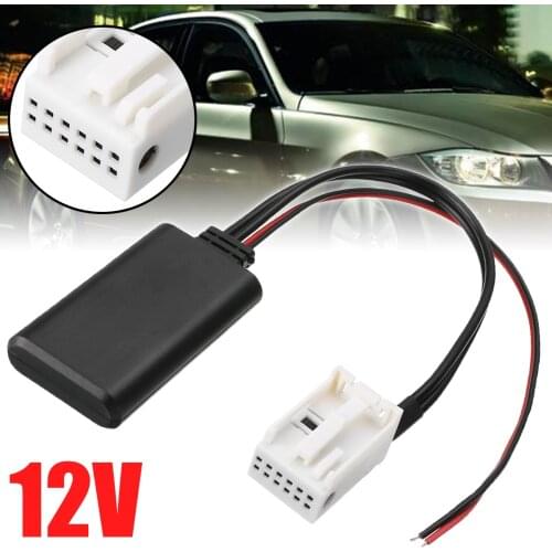 20cm 12Pin 12V bluetooth Audio Adapter Dedicated Replacement Car Bluetooth Module AUX-IN Cable For BMW E60 04-10 E63 E64 E61