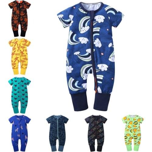 2020 New Brand Newborn Baby Boy Infant Cartoon Animal Romper Jumpsuit Baby Girl Toddler Outfits Clothes Set