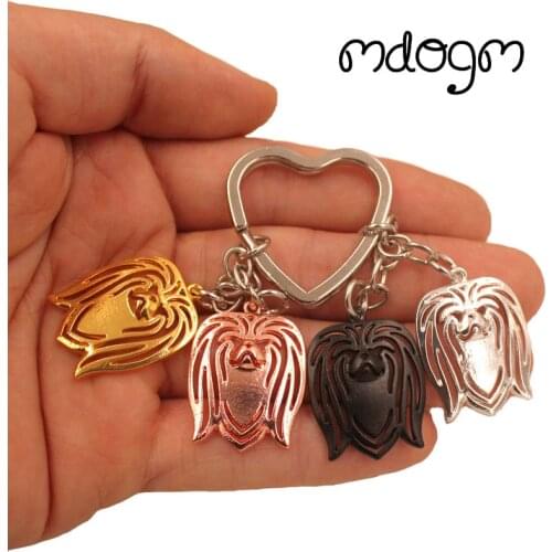 2021 Pekingese Dog Animal Cute Gold Silver Plated Keychain For Bag Car Women Men Girls Boys Love Jewelry K164