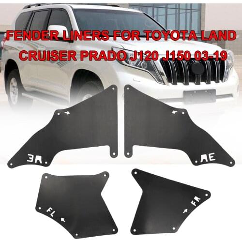 4pcs/set Car Mud Flaps Splash Guards For Toyota Land Cruiser Prado 2003-09 Car Accessories Mudguards Fender