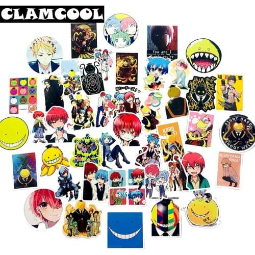 50Pcs Japanese Animation Ansatsu Kyoushitsu Sticker Scrapbooking For Skateboard Guitar Motorcycle Luggage Nagel Stickers