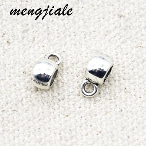 65pcs Hot Sell Bail Beads Pendant Clip Clasp Connectors Chamrs For Diy Bracelets Jewelry Making DIY Handmade Craft Hole 3mm