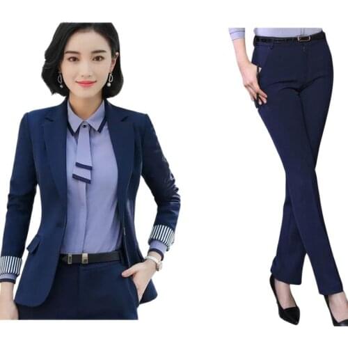 Женские деловые брючные костюмы CW China At AliExpress