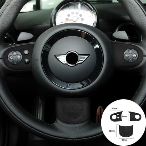 For BMW R R50 R52 R53 R55 R56 R57 R58 R59 R60 R61 Alcantara Suede Steering Wheel Panel Strip Cover Car Trim Stickers Accessories