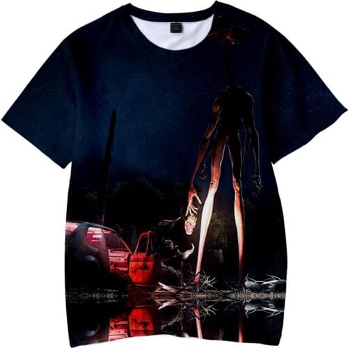 Popular Siren Head 3D Kids T-shirt Boys Girls Summer Short Sleeve T shirt thin Cool Tops Game Siren Head 3D Kids men women Tees