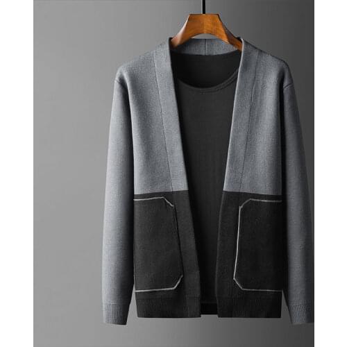 Cardigan Mens Spring Fall Heavy Mens Cardigan Top Best Fashion Casual Coat Size XXL XXXL