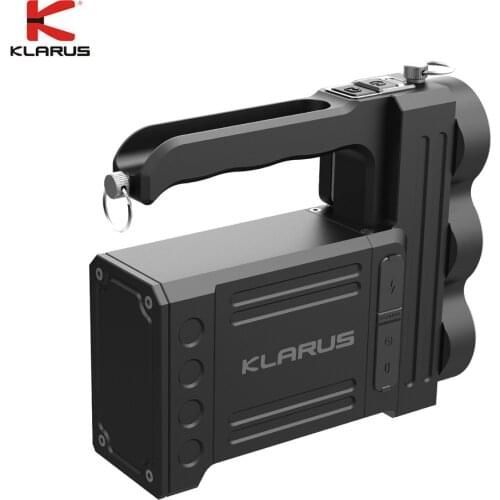 KLARUS RS80GT Searchlight USB Rechargeable Flashlight 3* XHP70 2nd Gen. LEDs max 10,000LM Rang 570m 18650 Li-ion battery pack