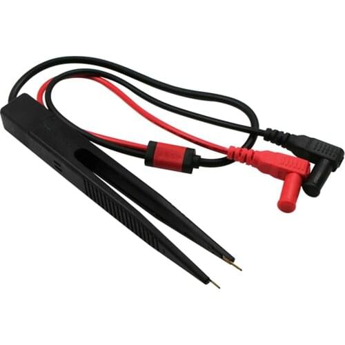 SMD Chip component LCR testing tool Multimeter tester meter Pen probe lead tweezers Capacitor Resistance
