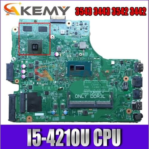 Brand NEW 13269-1 I5-4210U For DELL Inspiron 3543 3443 3542 3442 Laptop Motherboard FX3MC CN-066KRV 66KRV Mainboard 100%Tested