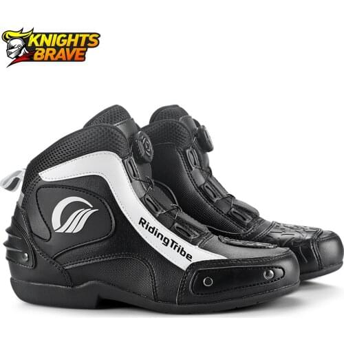 Motorcycle Boots Non-Slip Moto Riding Boots Breathable Motorbike Biker Chopper Touring Shoes Men Motorcycle Motocross Shoes