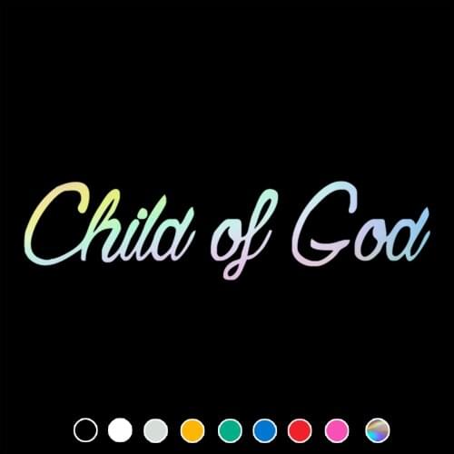 Child Of God Car Sticker Christianity Decal For Cars Auto Motorcycle Bumper Window Door Body JAYJOE Vinyl Car Stickers