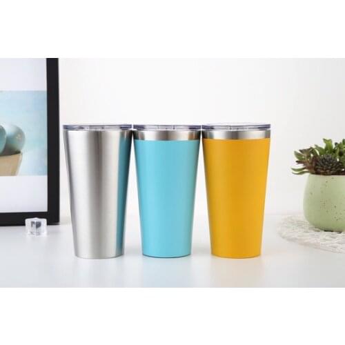 New Product Ideas 2021 16oz Double Wall Stainless Steel Travel Custom Coffee Mug With BPA Free Lid