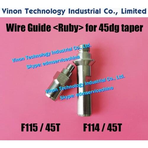 Ø0.205/0.255/0.305mm EDM Parts Ruby Wire Guide Set for 45 degree taper (Ruby+Diamond type) F114/45T+F115/45T A290-8112-Z705