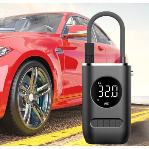 Portable Inflator Mini LED Smart Digital Tire Pressure Detection Sensor Electric Pump For Bicycle Motorcycle Car Soccer Balls